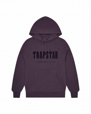 Trapstar Chenille Decoded Hoodie Herren Schwarz Schweiz | CRJDGM639