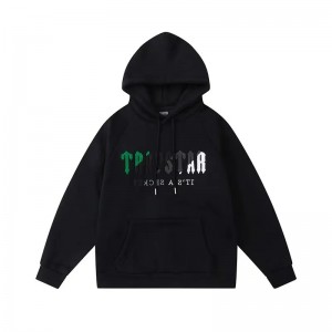 Trapstar It’s A Secret Green-Gray Logo Hoodie Herren Schwarz Schweiz | OJGEFM738
