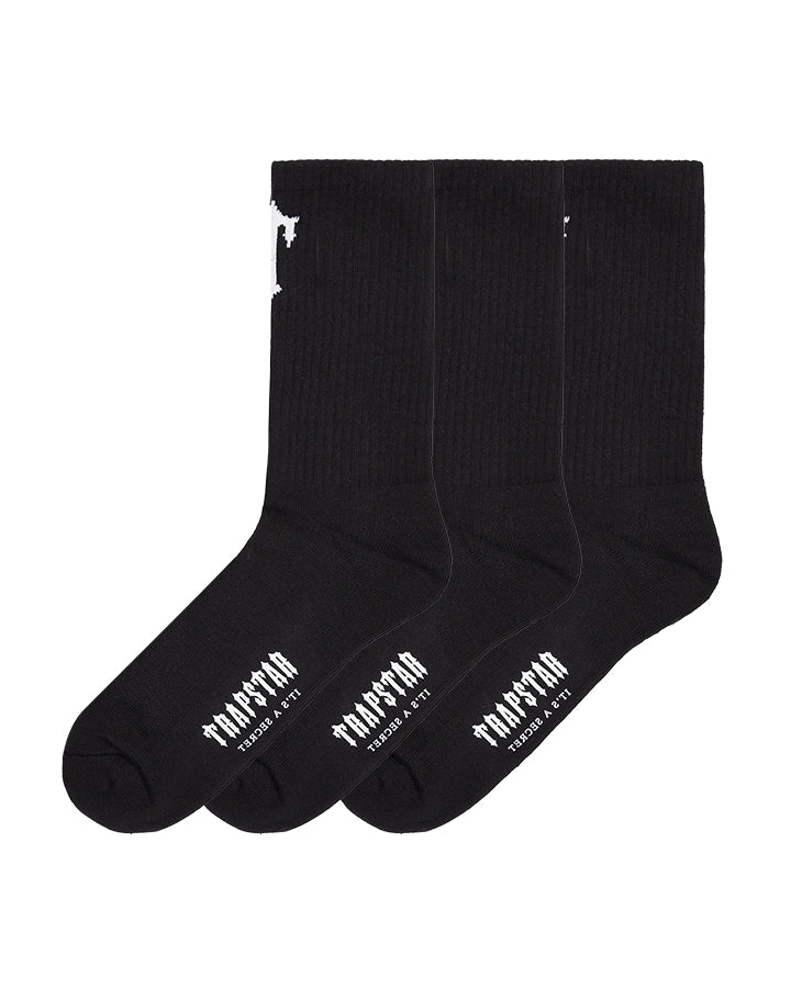 Trapstar 3 Pack Irongate T Socken Herren Schwarz Schweiz | TIJYDS691