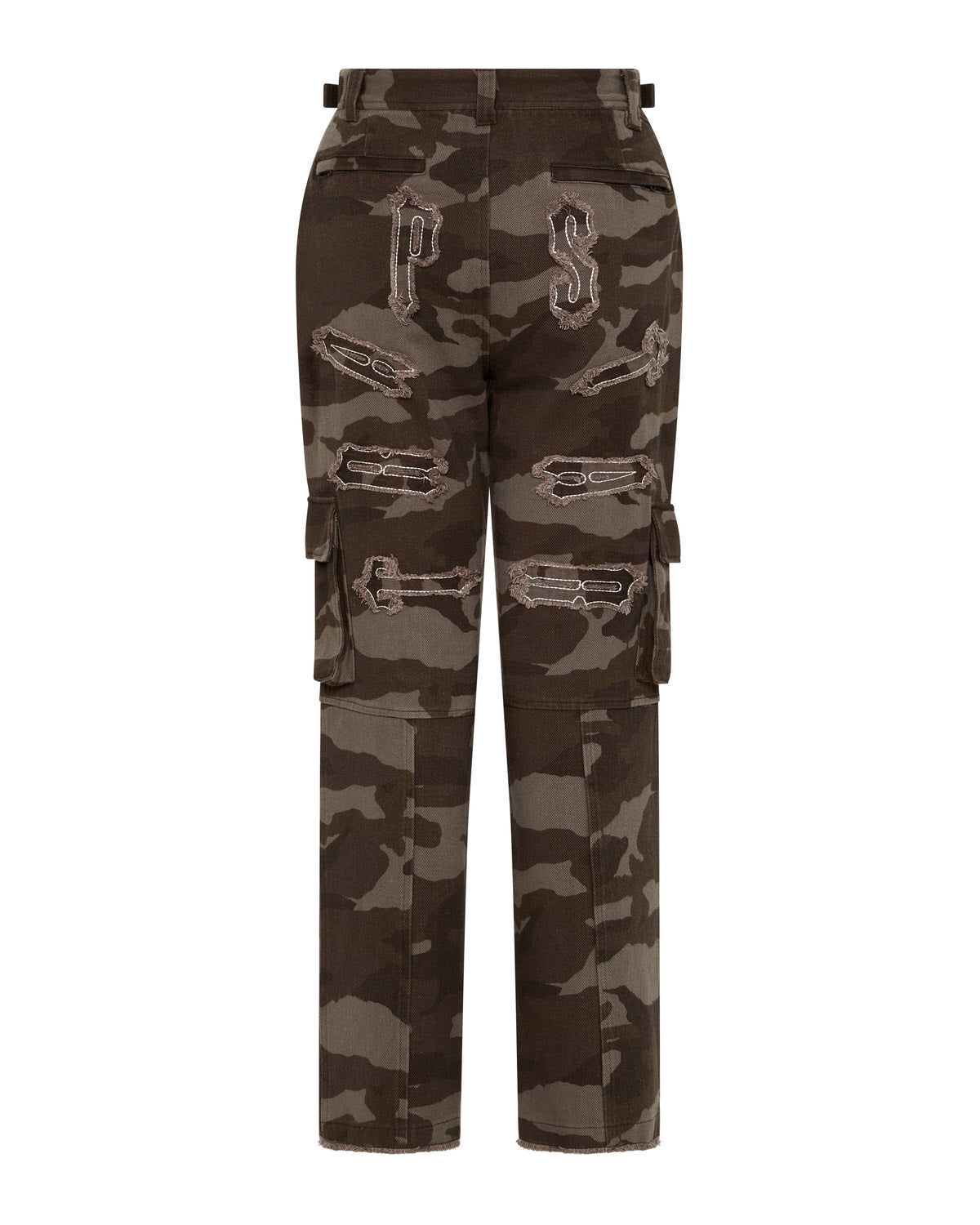 Trapstar Arch Applique Distressed Denim Cargohose Damen Braun Schweiz | YLZAUJ679