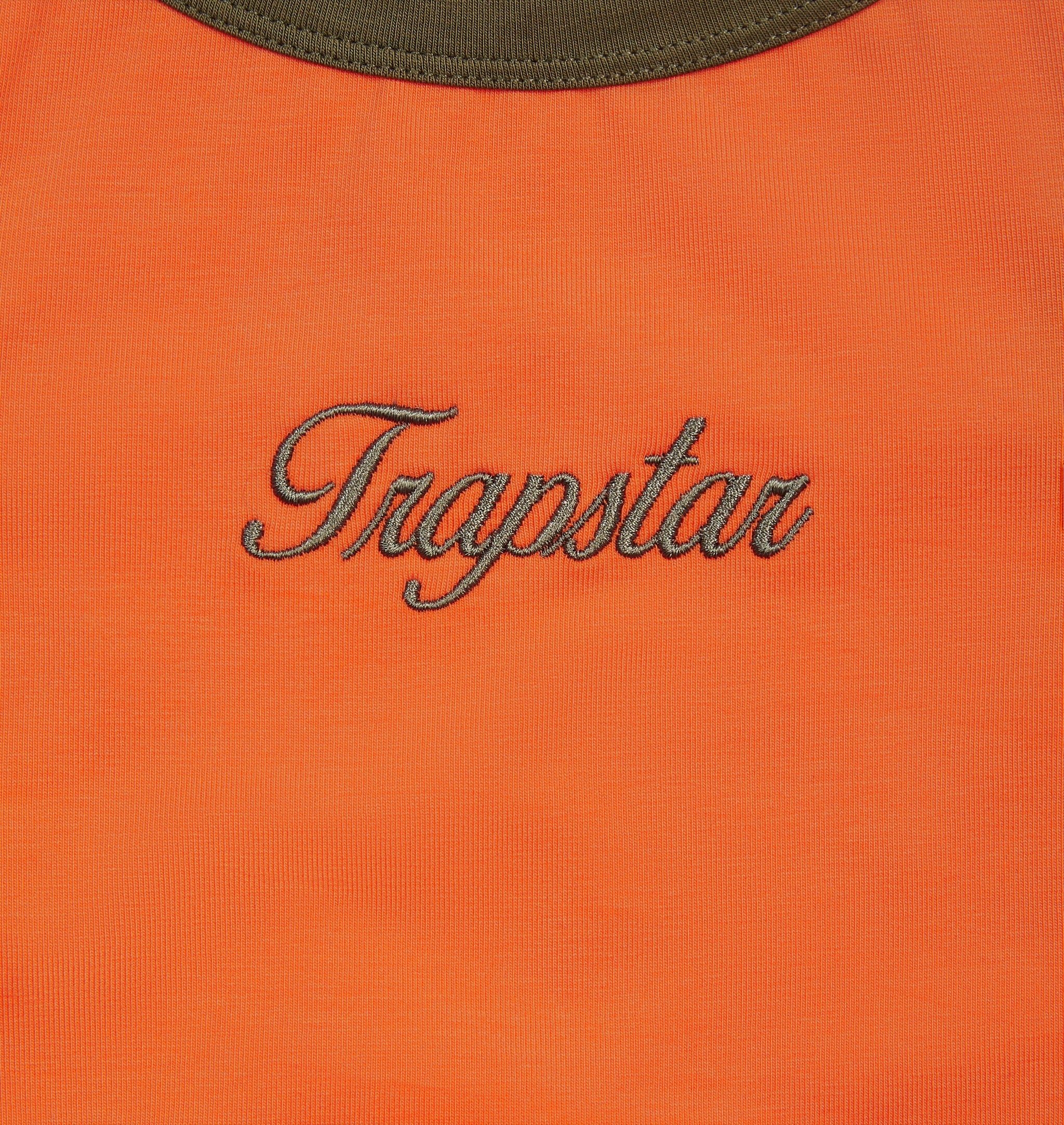 Trapstar Contrast Racer Kleid Damen Orange Khaki Schweiz | LAOUEZ012