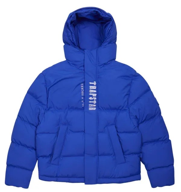 Trapstar Decoded 2.0 Hooded Puffer Pufferjacket Herren Blau Schweiz | TVKDZP182