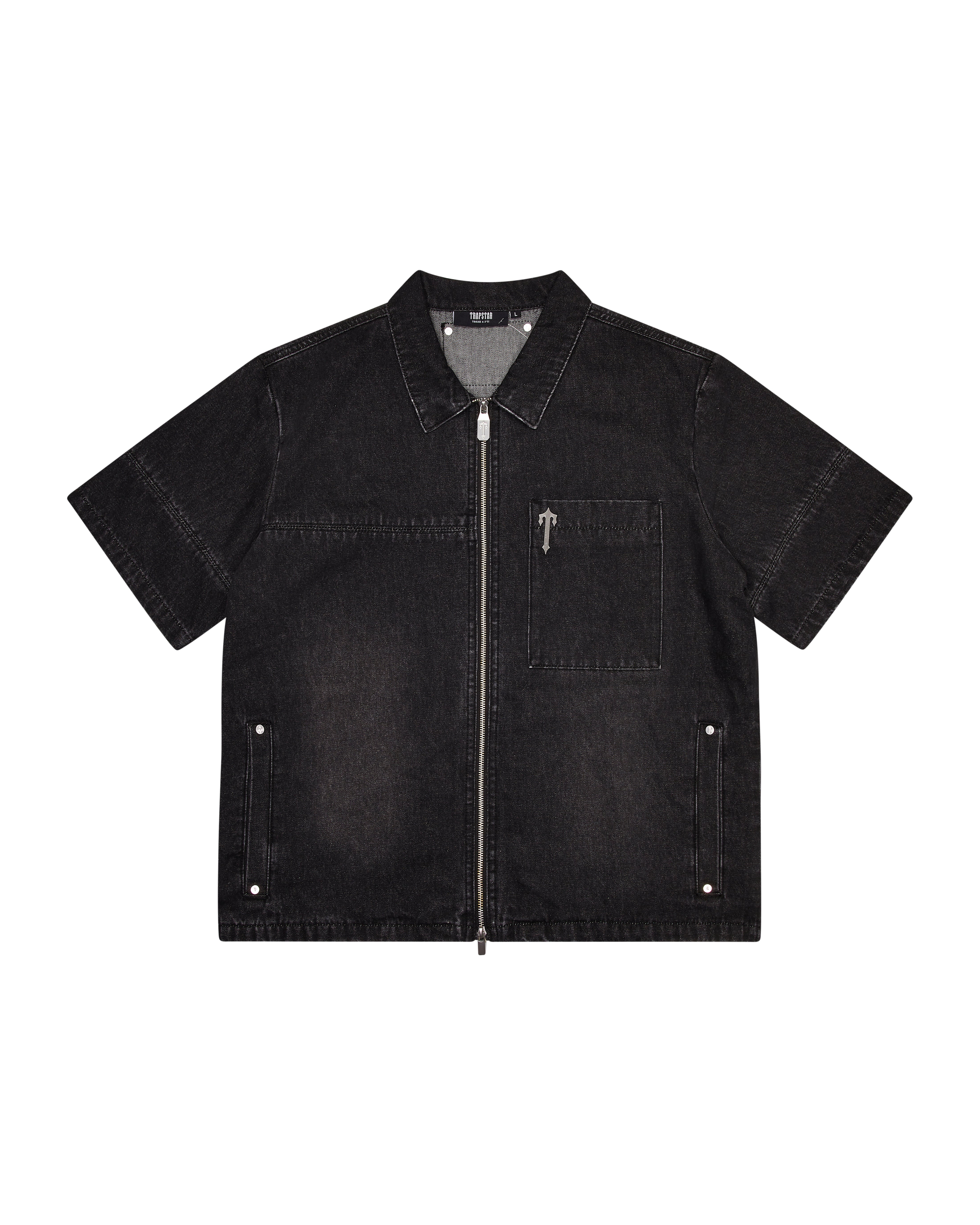 Trapstar Deconstruct Rivet Hemd Herren Schwarz Schweiz | HZTYBJ608