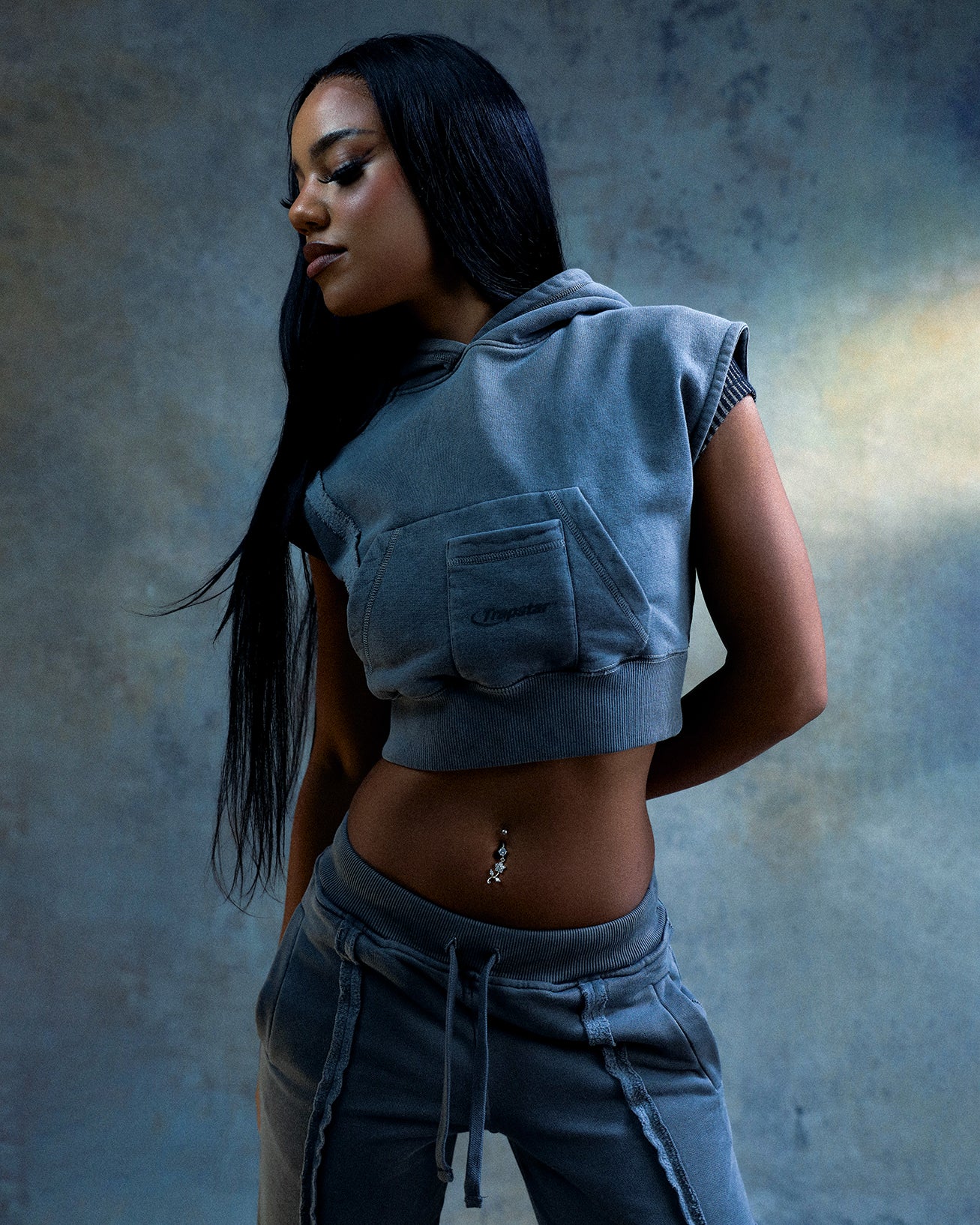 Trapstar Deconstructed Cropped Sleeveless Hoodie Damen Waschen Schweiz | SGJXBK309