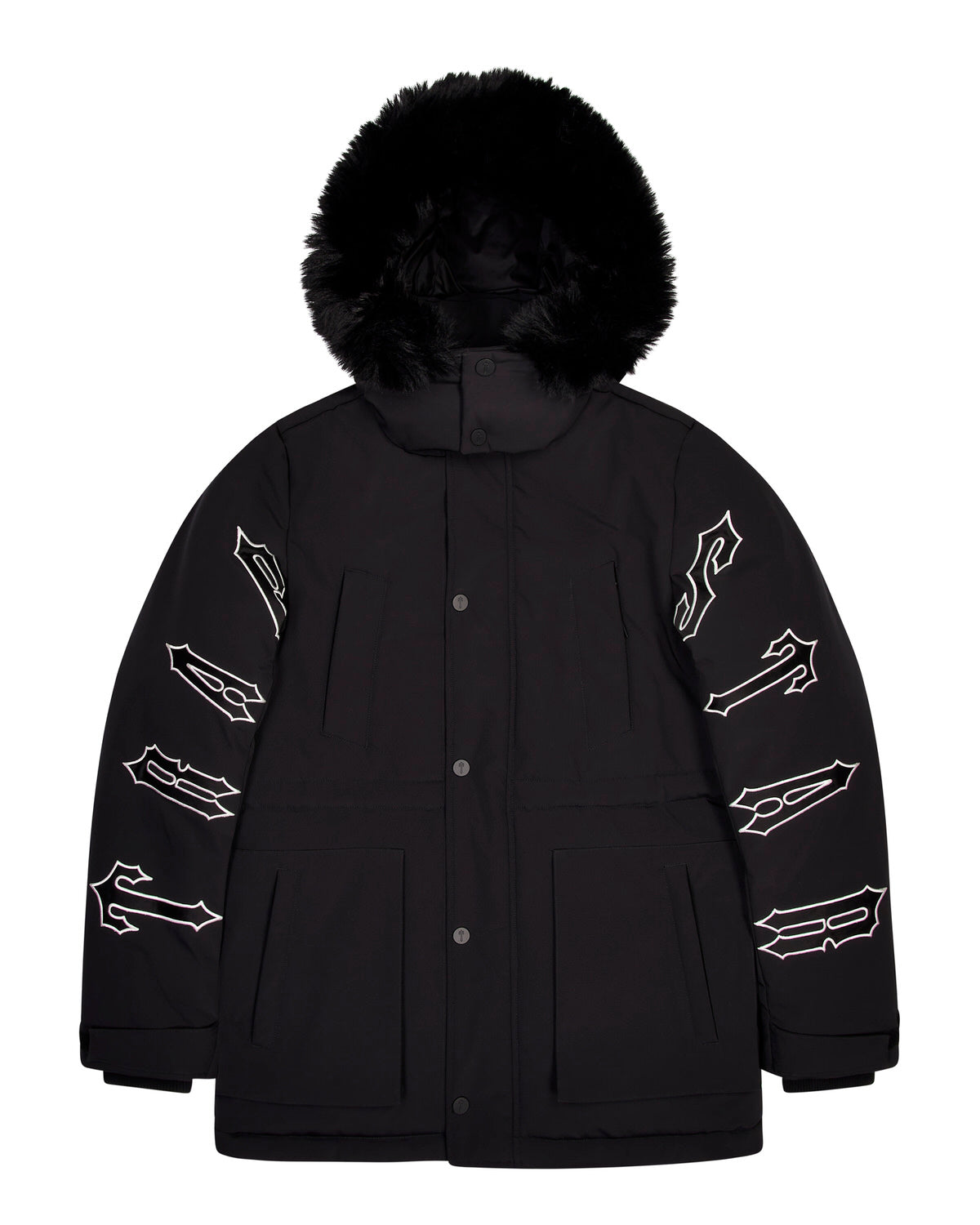 Trapstar Hooded Irongate Mäntel Herren Schwarz Schweiz | QWTZYM564