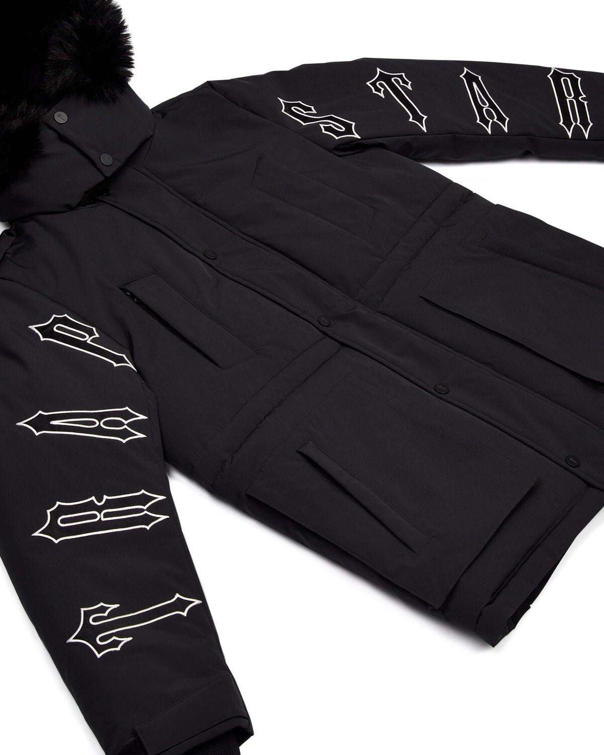 Trapstar Hooded Irongate Mäntel Herren Schwarz Schweiz | QWTZYM564