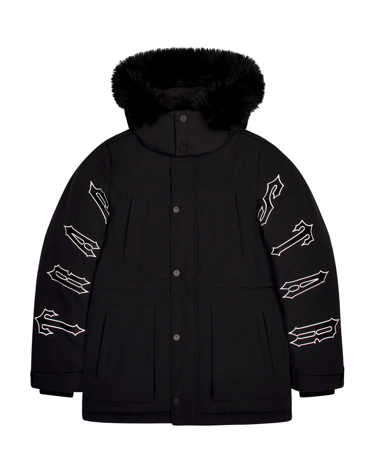 Trapstar Hooded Irongate Mäntel Herren Schwarz Schweiz | QWTZYM564