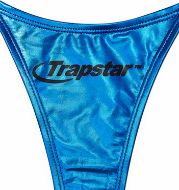 Trapstar Hyperdrive Metallic Tie Side Bikinihosen Damen Blau Schweiz | OETGWU197