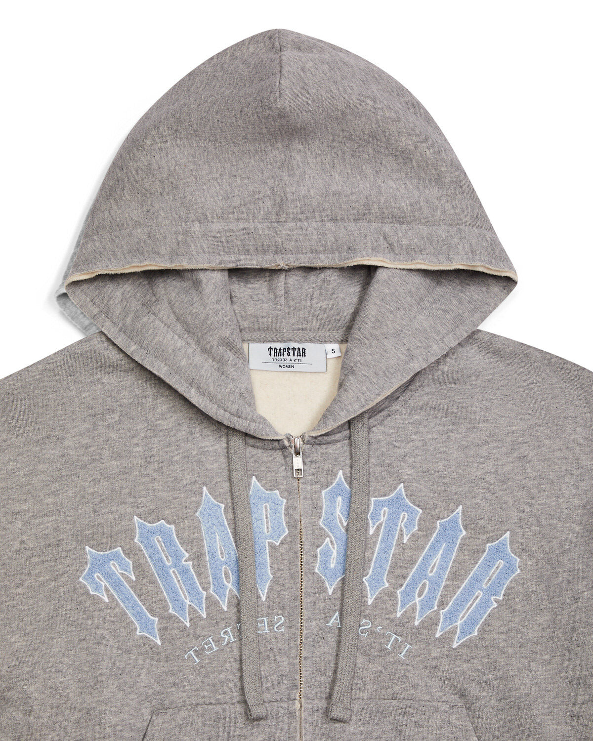 Trapstar Irongate Arch Chenille Embroidery Zip Through Track Hoodie Damen Grau Schweiz | LOVZGY927