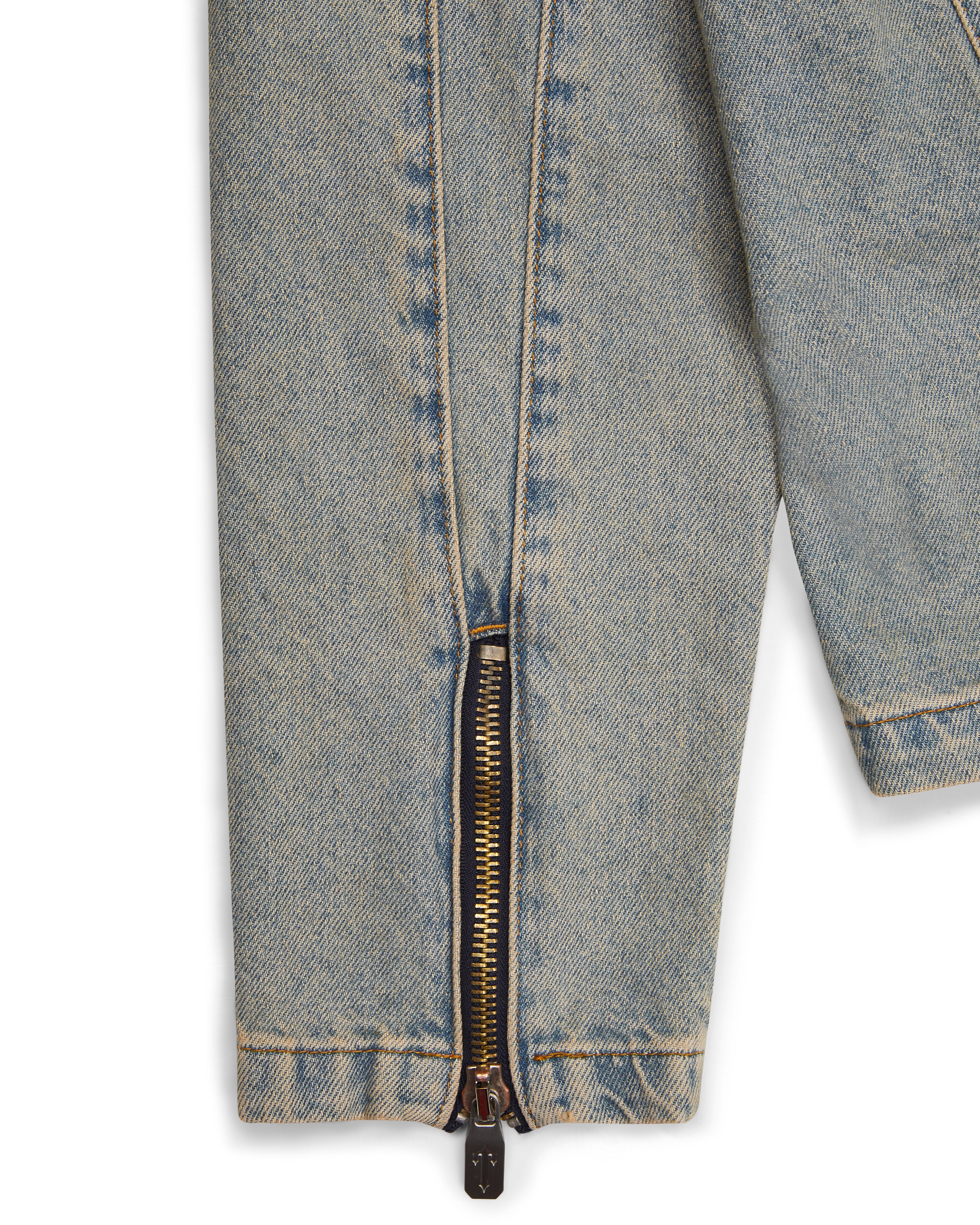 Trapstar Irongate Denim Motocross Jacken Herren Blau Schweiz | UVGMSO039