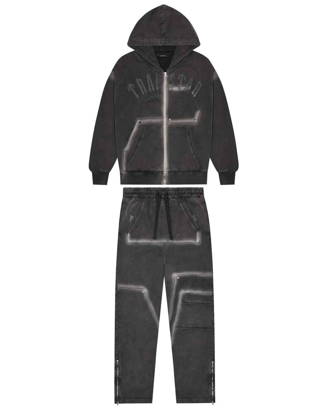 Trapstar Irongate Rivet 2.0 Trainingsanzug Herren Schwarz Schweiz | FVDQXA796