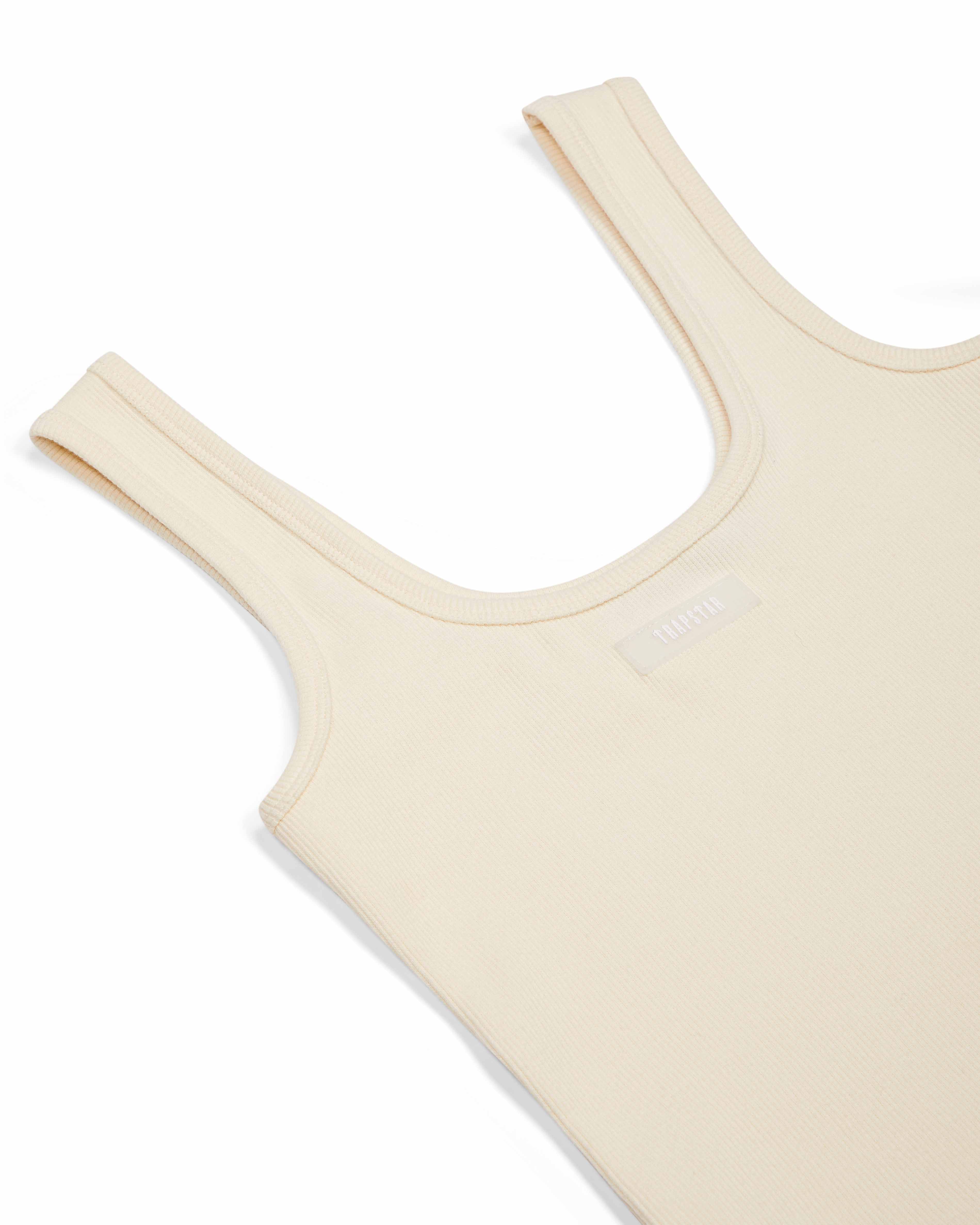 Trapstar Irongate Silicone Badge Rib Weste Damen Weiß Schweiz | CHBQUR038