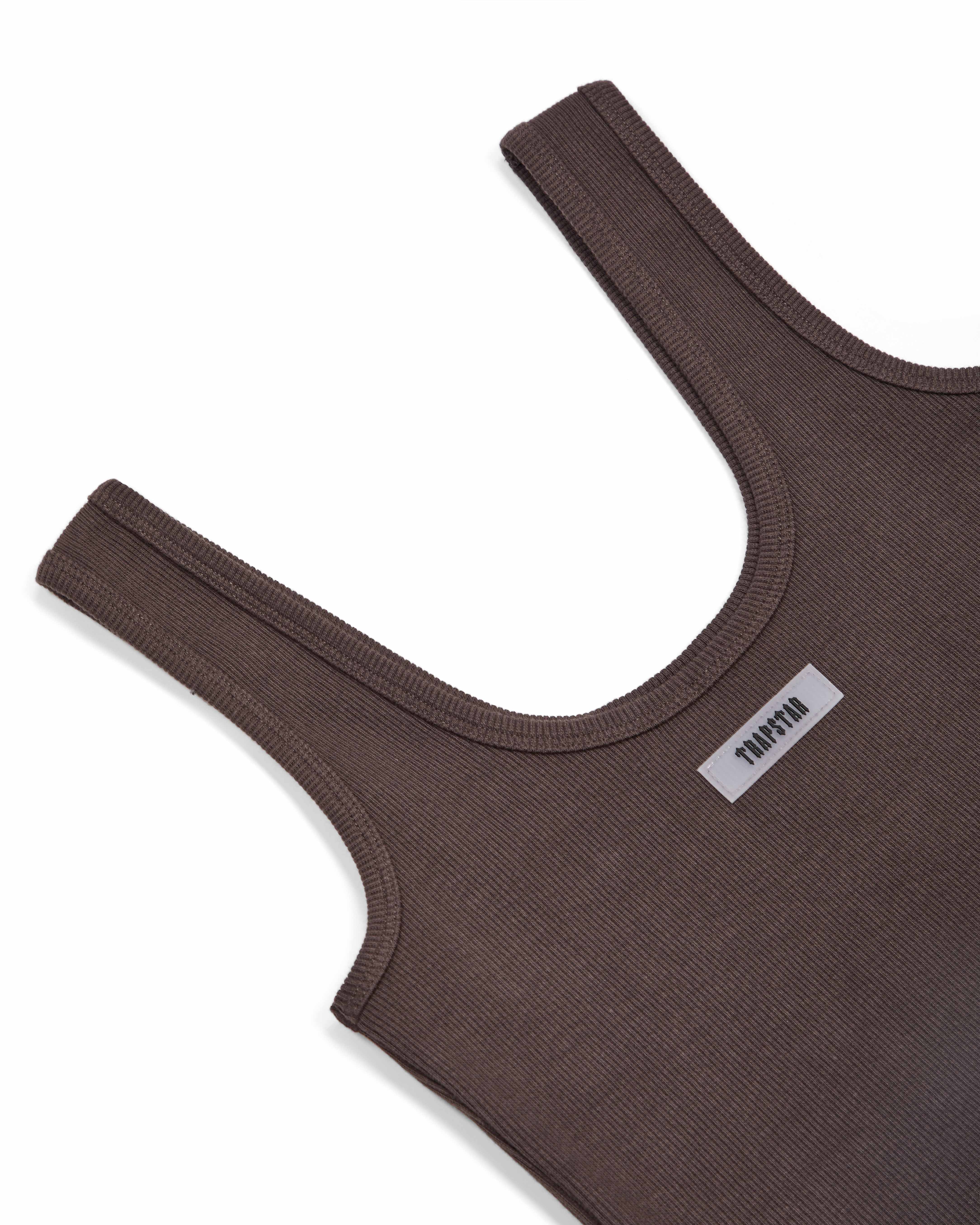 Trapstar Irongate Silicone Badge Rib Weste Damen Braun Schweiz | XNTOPL506