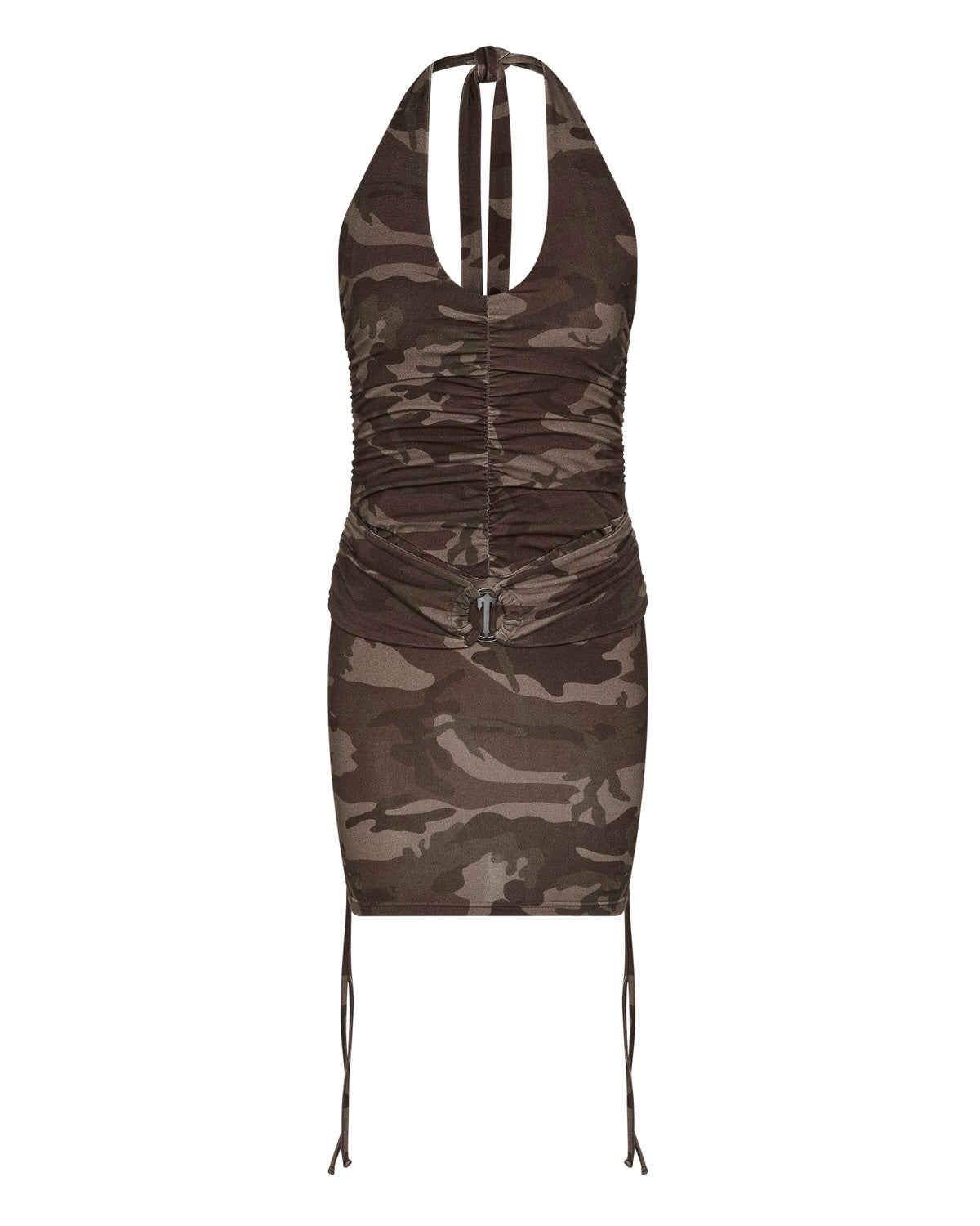 Trapstar Irongate T Dress Kleid Damen Braun Camouflage Schweiz | RQDHJX456