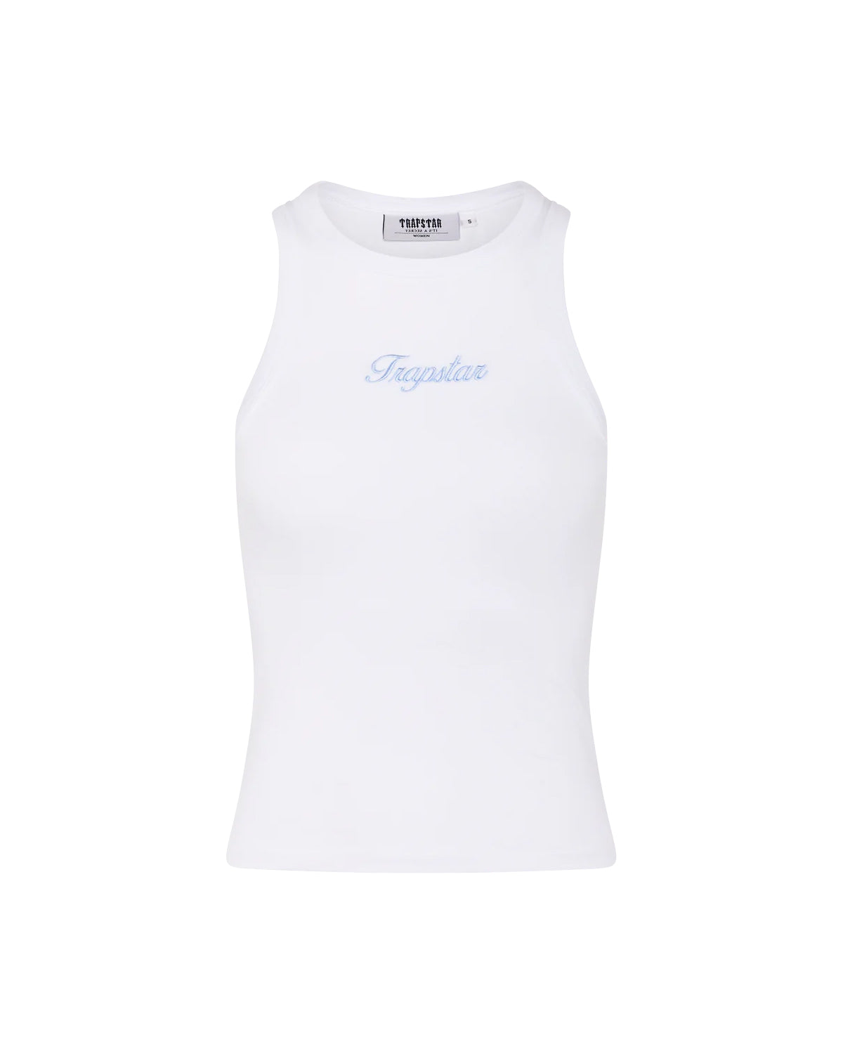 Trapstar Racer Cashmere Weste Damen Weiß Blau Schweiz | QWSLVA832