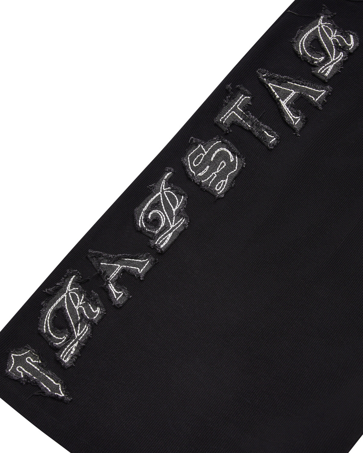 Trapstar Script Denim Applique Tank Kleid Damen Schwarz Schweiz | ONMKTA105