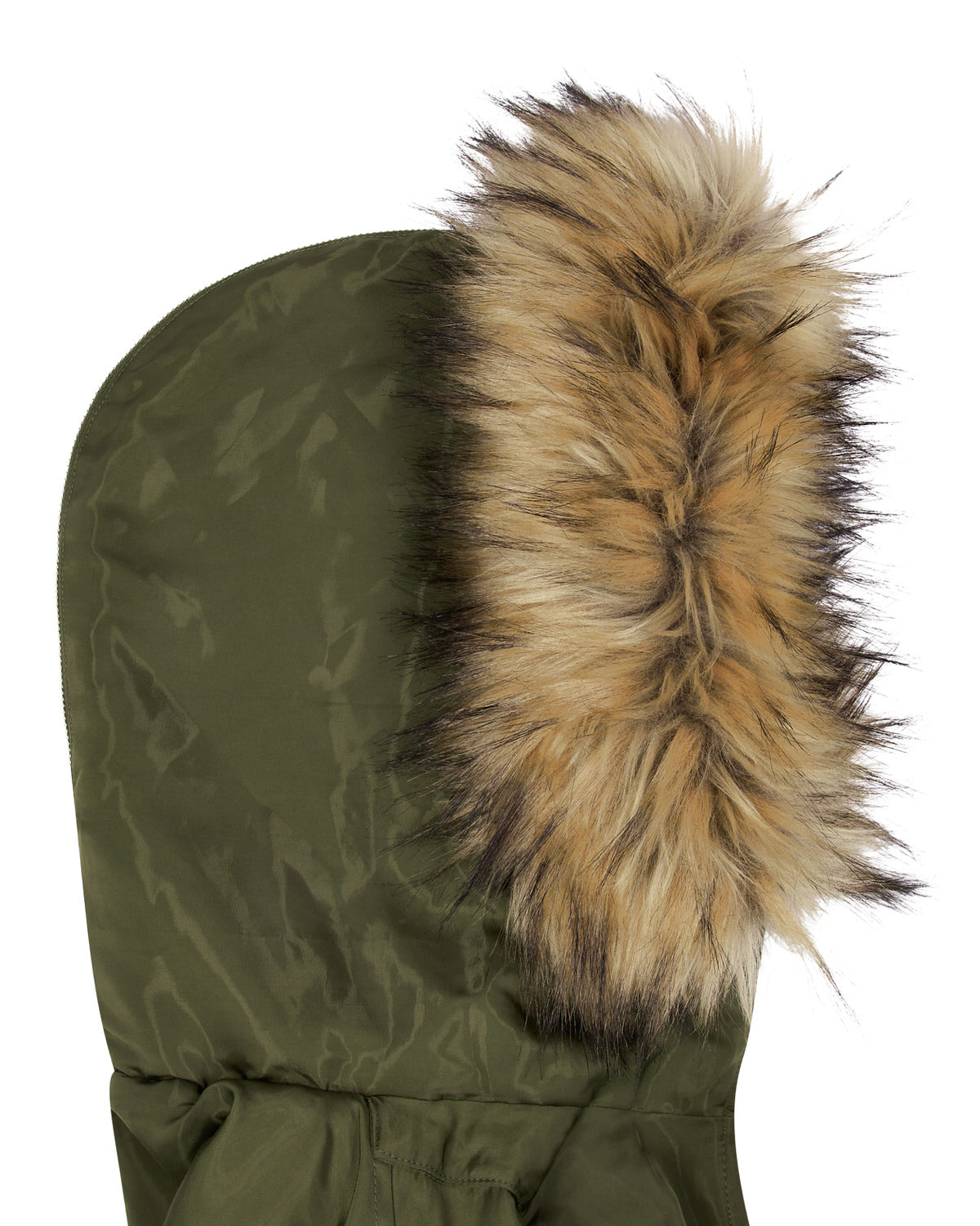 Trapstar Script Fur Hood Bomber Jacken Damen Khaki Schweiz | XHOWKA519
