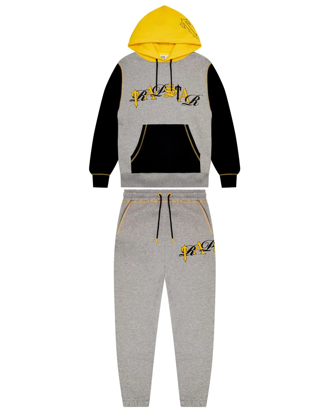 Trapstar Script Trainingsanzug Herren Grau Gelb Schweiz | GVWTQM419