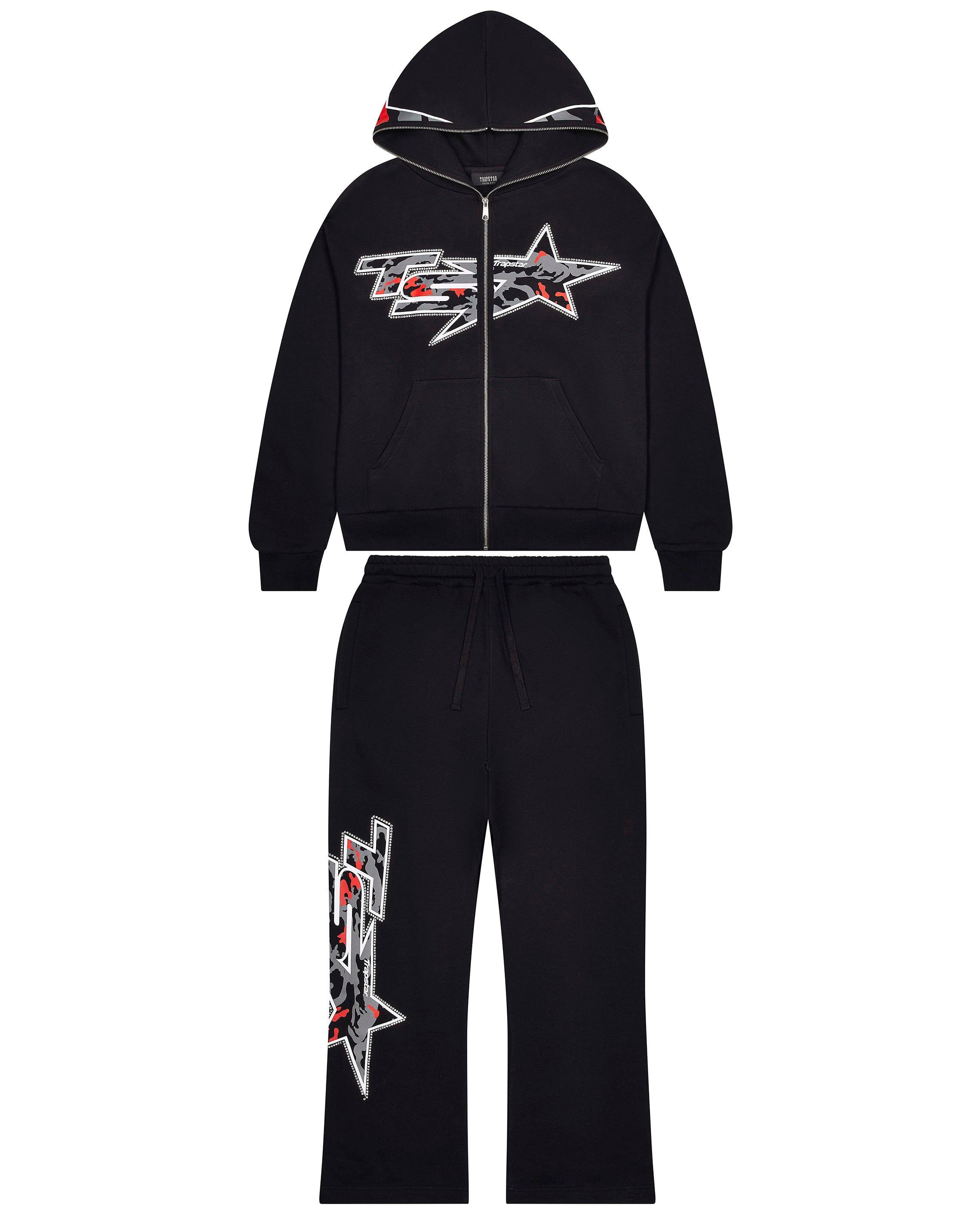 Trapstar TS Star Camo Jogginghose Herren Schwarz Schweiz | GCKIMT019