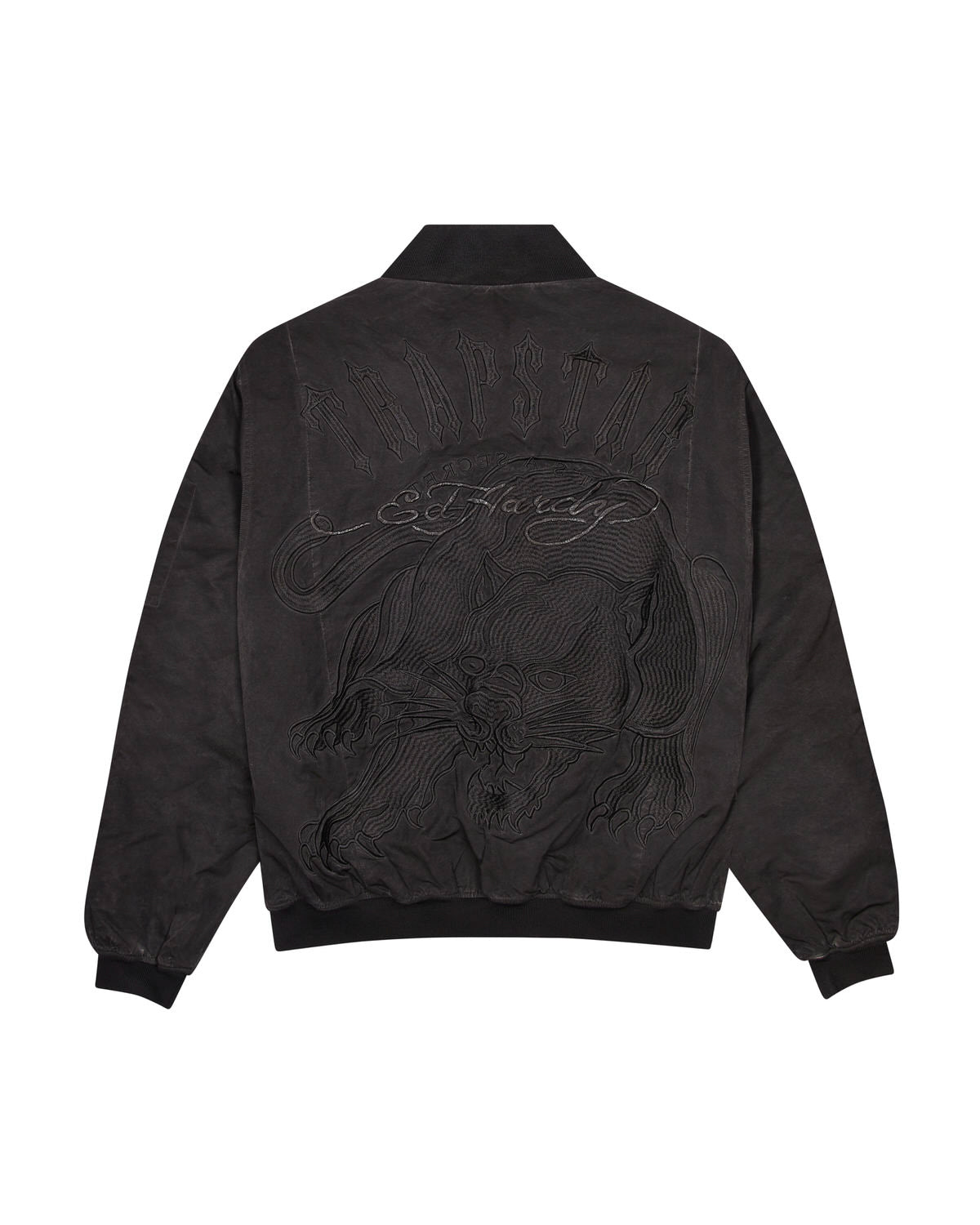 Trapstar x Ed Hardy Bomber Jacken Herren Schwarz Schweiz | TMEXFI827