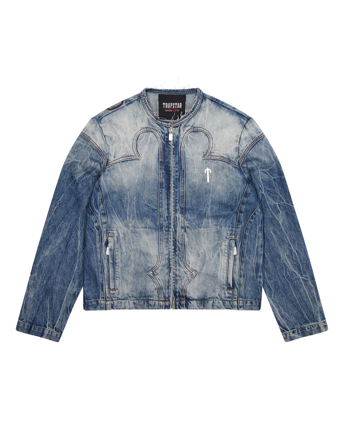 Trapstar x Ed Hardy Denim Jacken Herren Blau Schweiz | THRVUK729
