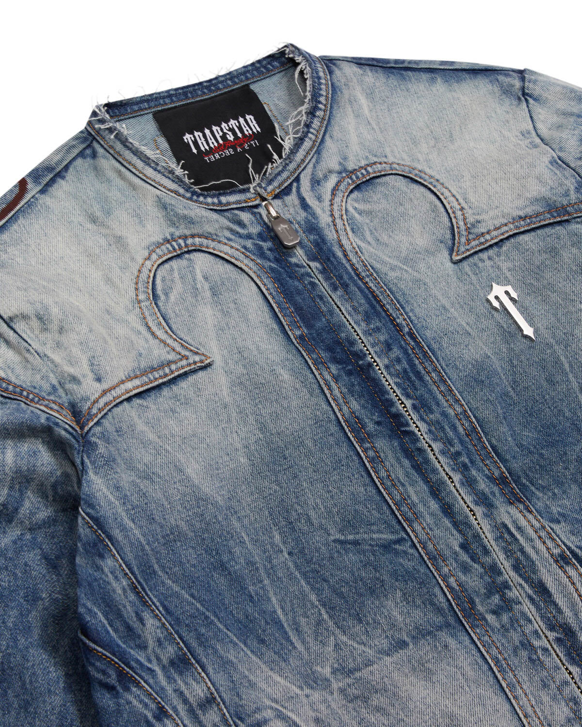 Trapstar x Ed Hardy Denim Jacken Herren Blau Schweiz | THRVUK729