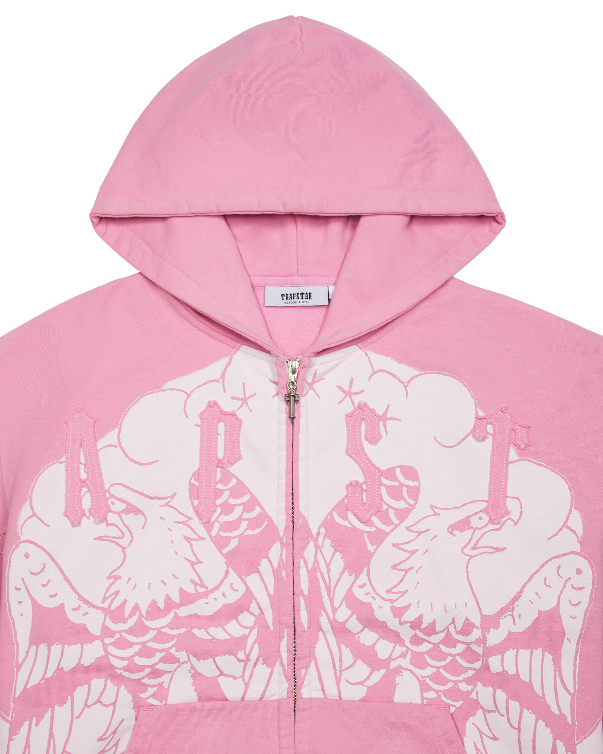 Trapstar x Ed Hardy Irongate Zip Through Hoodie Herren Rosa Schweiz | WKGAJL241