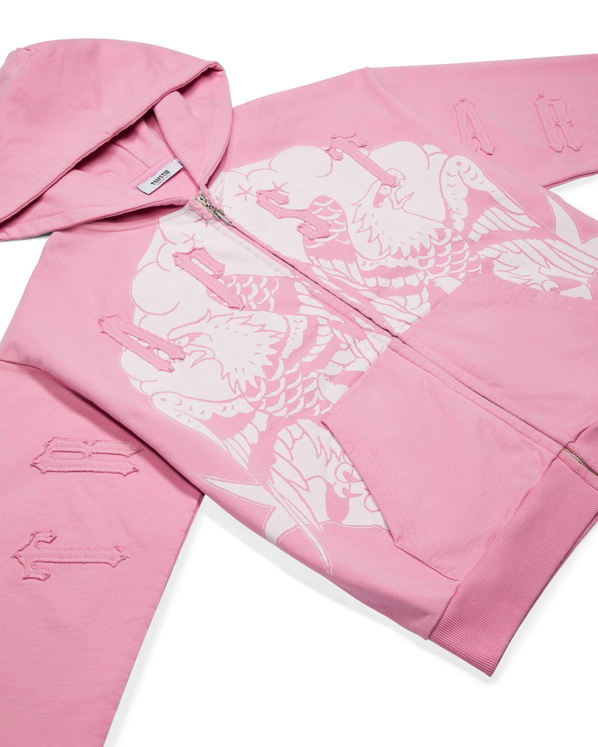 Trapstar x Ed Hardy Irongate Zip Through Hoodie Herren Rosa Schweiz | WKGAJL241
