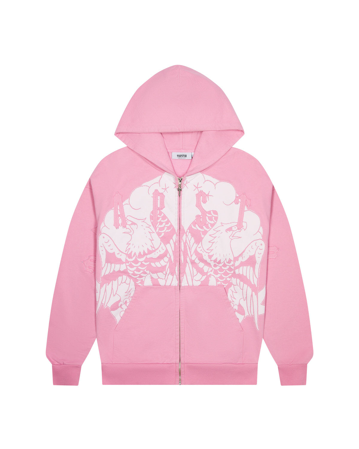Trapstar x Ed Hardy Irongate Zip Through Hoodie Herren Rosa Schweiz | WKGAJL241
